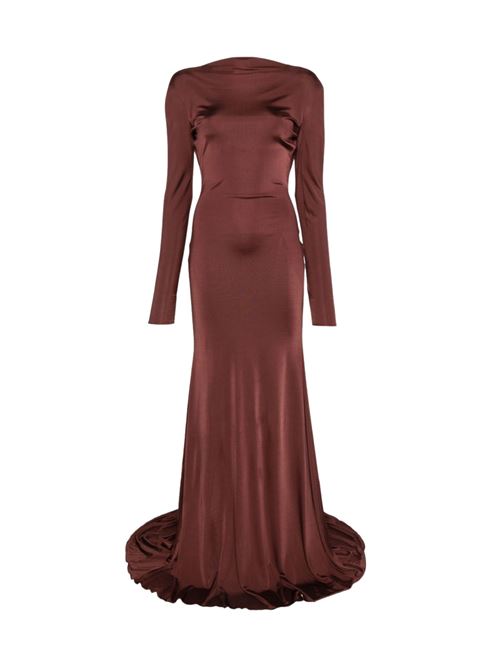 Long dress DAVID KOMA | PF25DK07DLBURGUNDY